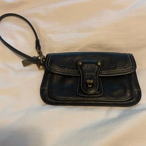 Black Coach wristlet